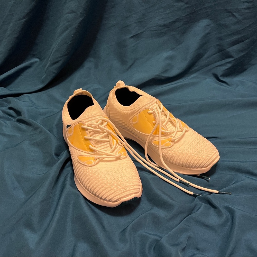 Vessi Cream and Yellow Everyday 2.0s